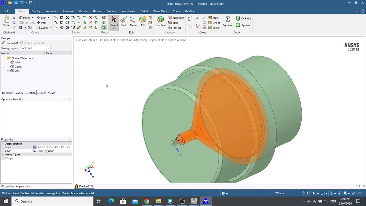 (60fps) Getting Started: Polymer Extrusion Simulation using Ansys Polyflow