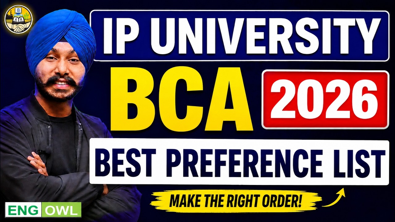 IPU BCA  Preference List 2026 | Best BCA Colleges in IP University | IP University Admission 2026