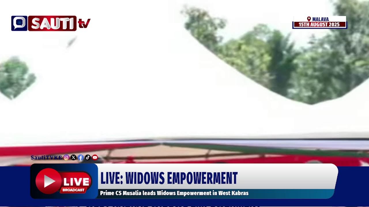 LIVE: Prime CS Musalia leads Widows Empowerment in West Kabras