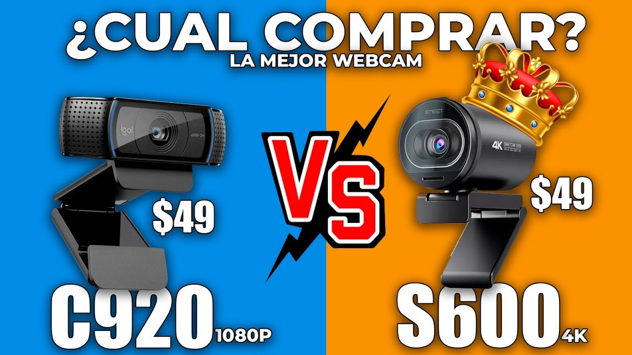 Logitech C920 vs Emeet S600 | ¿Cual COMPRAR? 2025