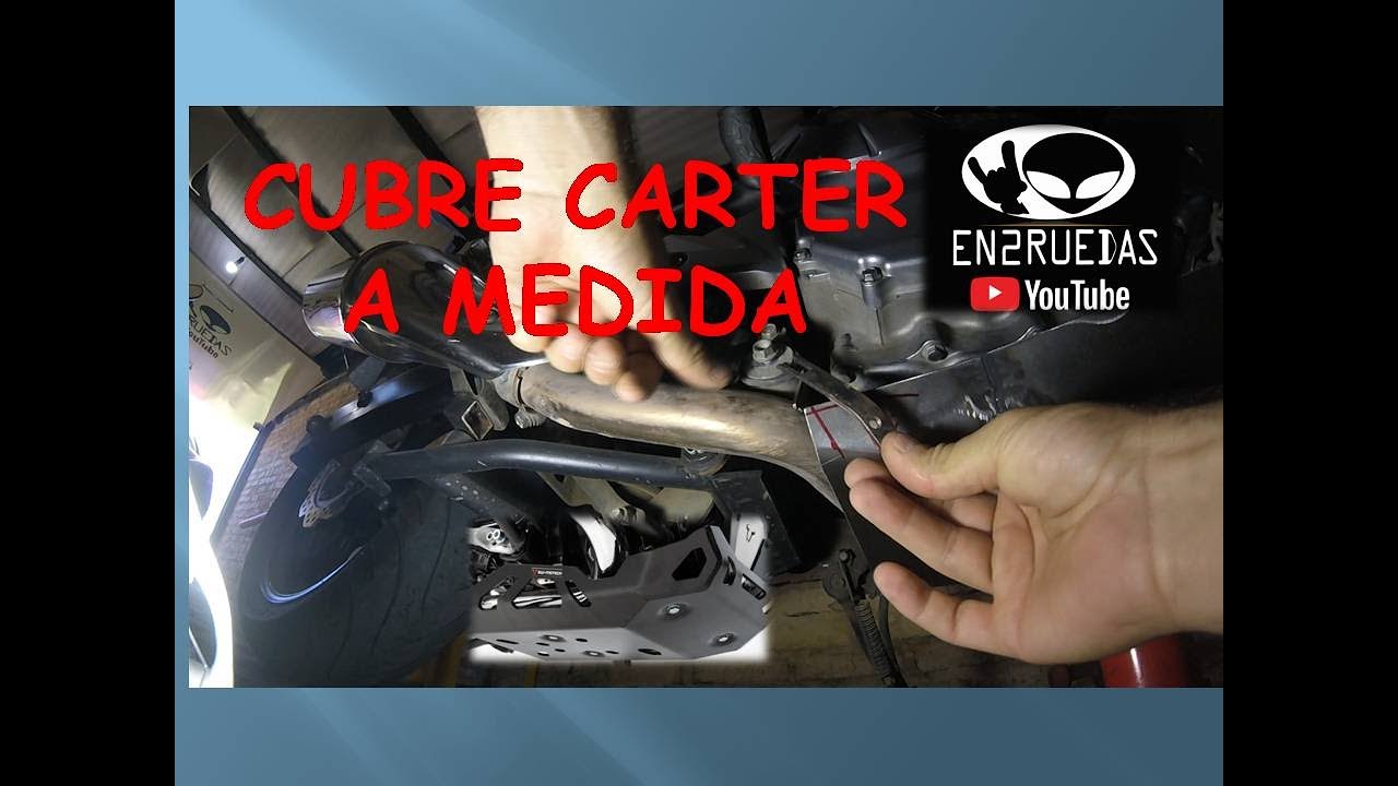 COMO HACER CUBRE CARTER / MOTOR DE MOTO 🤘👽