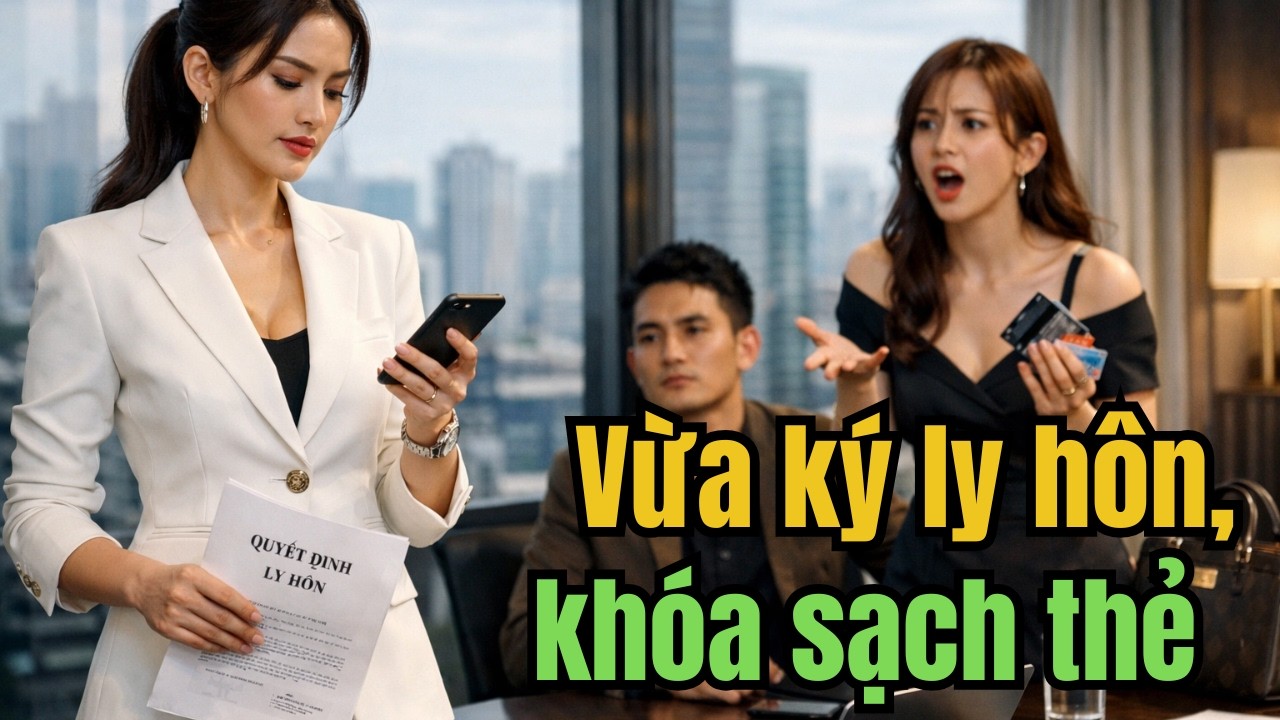 Vừa Cầm Tờ Quyết Định Ly Hôn, Tôi Khóa Toàn Bộ Thẻ Nhà Chồng Trước Mặt Em Chồng Hống Hách