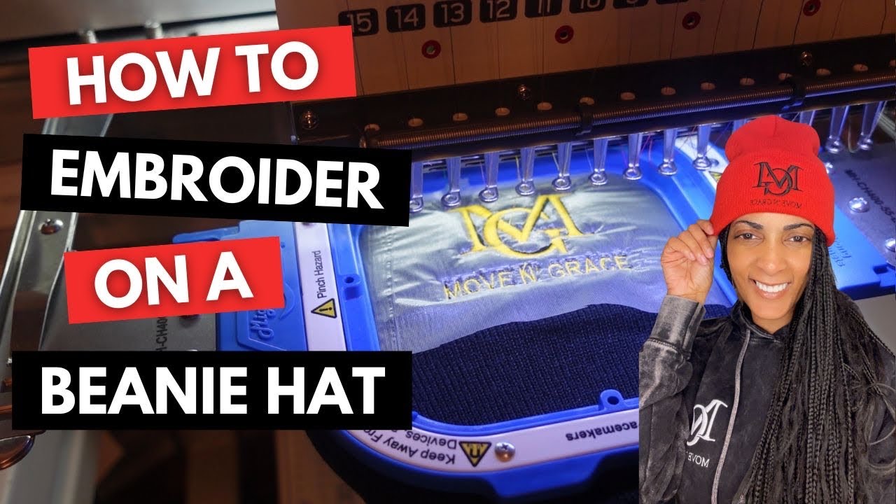How to Embroider on a Beanie Hat | Fast & Easy