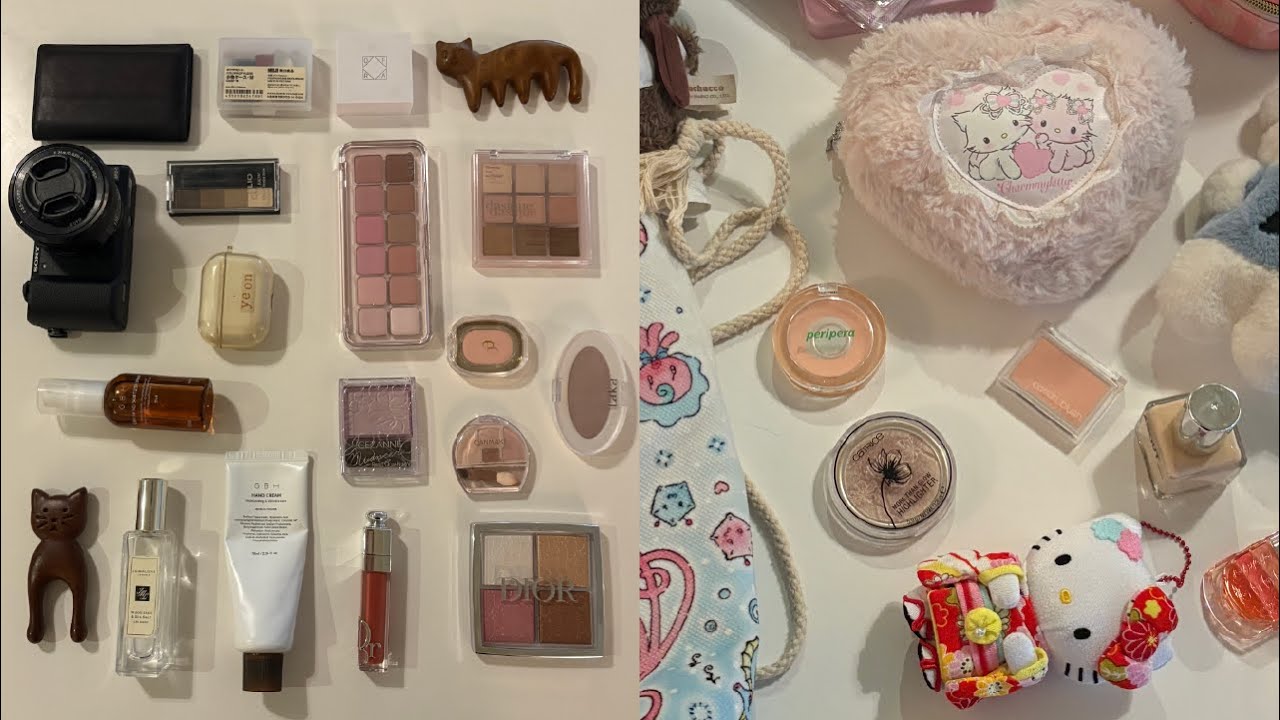 취향 다른 친구랑 왓츠인마이백 what’s in my bag * pouch