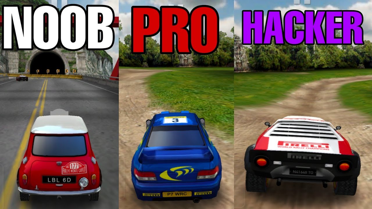 Pocket Rally - NOOB vs PRO vs HACKER