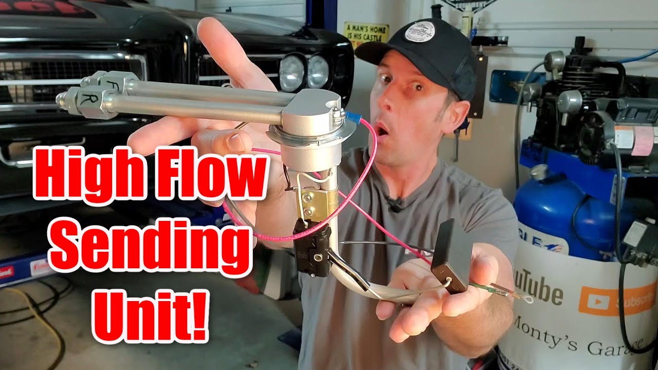 How to remove and install a Fuel Tank and Sending Unit.  New High Flow RobbMC Fuel Pickup.