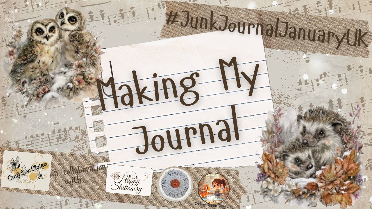 #JunkJournalJanuaryUK2026 - Making My Journal 📔 