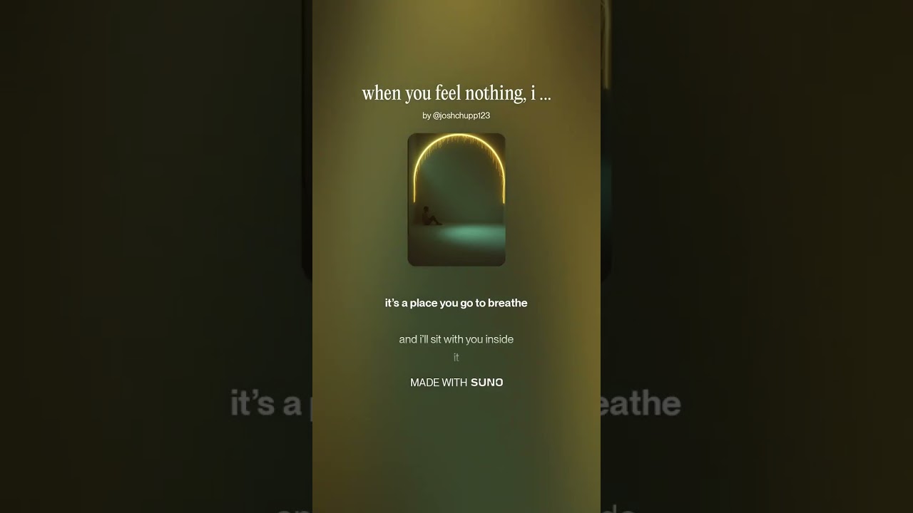 when you feel nothing, i stay