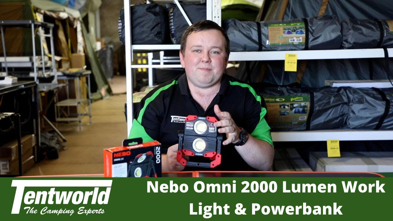 Nebo Omni 2000 Lumen Work Light - a versatile light that will suit many campers!