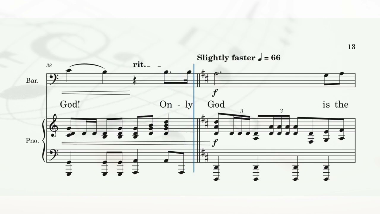 Only God - SAB: Baritone Part - Arranged by Mary McDonald