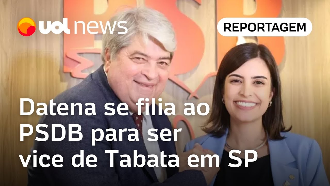Datena troca PSB por PSDB para ser vice de Tabata Amaral em alian&ccedil;a dos partidos; veja bastidores