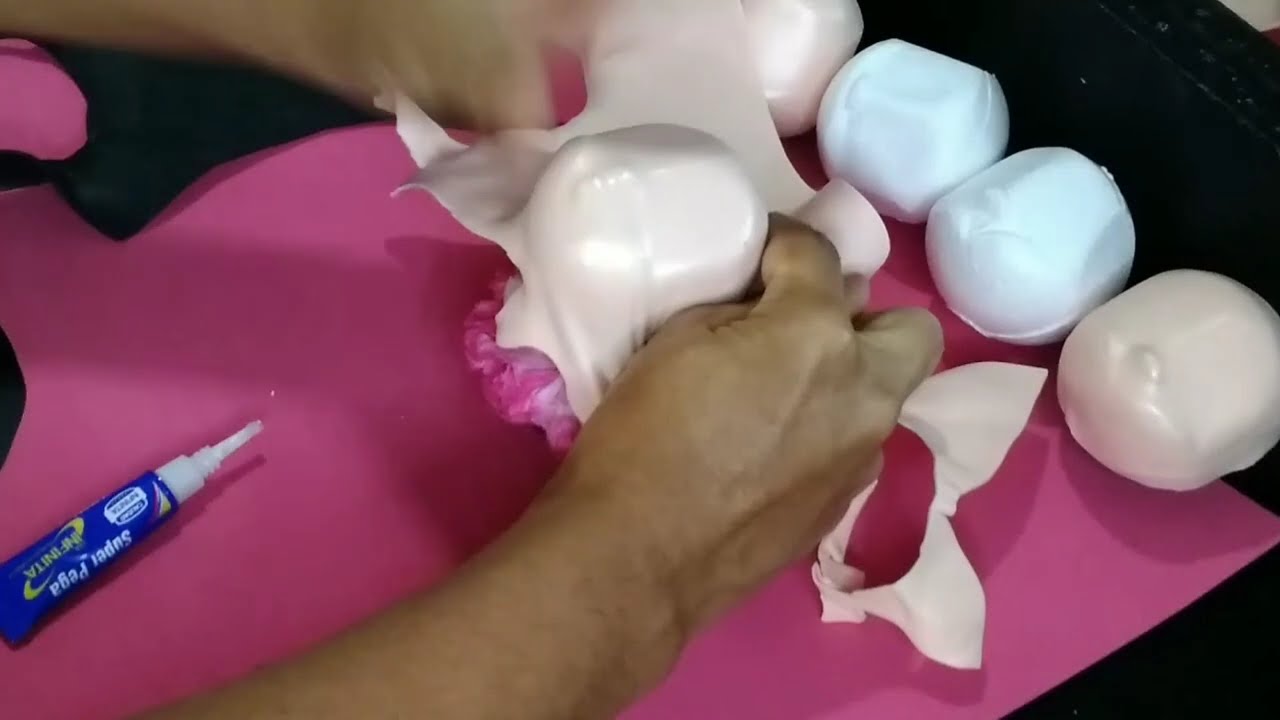 CÓMO FORRAR CABEZA DE FOFUCHAS./TERMOFORMADO CABEZA FOFUCHAS