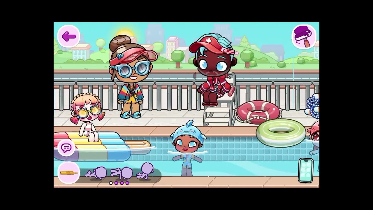 ROTINA DE NATAÇÃO - AVATAR WORLD 🏊‍♀️ 