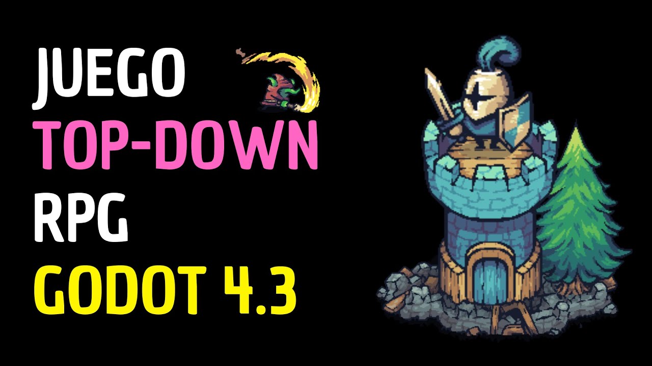 ¡Crea tu Propio Juego RPG TOP DOWN con Godot 4.3! 😱