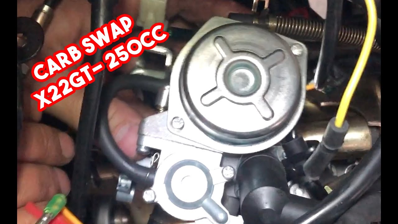 Changing the Carburetor on the Venom Motorsports x22GT - 250cc Fully Automatic Motorcycle
