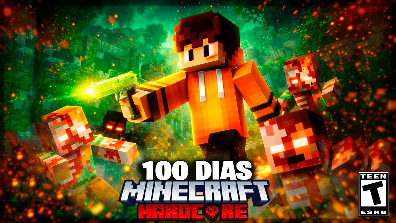 SOBREVIVI 100 DIAS EM UM APOCALIPSE ZUMBI NA NOVA ATUALIZAÇÃO NO MINECRAFT - O FILME