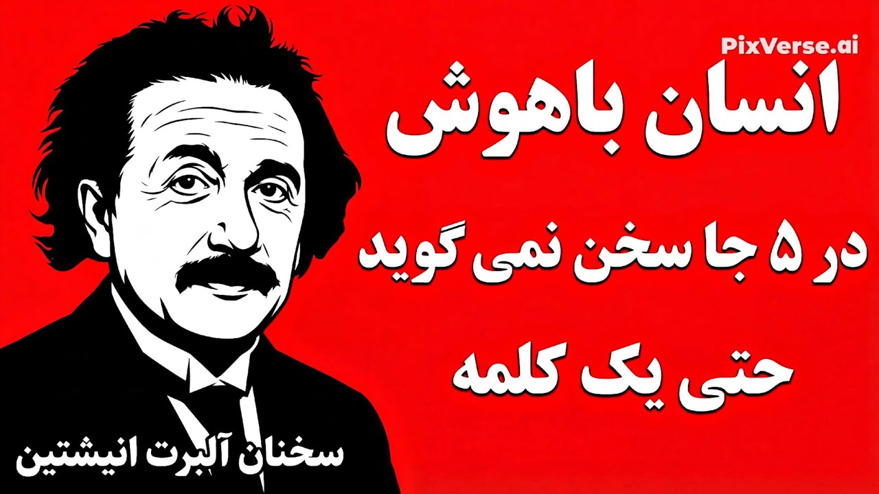 کاش این جمله های انیشتین را زود تر میفهمیدم :انسان عاقل پنج نکته را از دیگران مخفی میکند با سكوتش