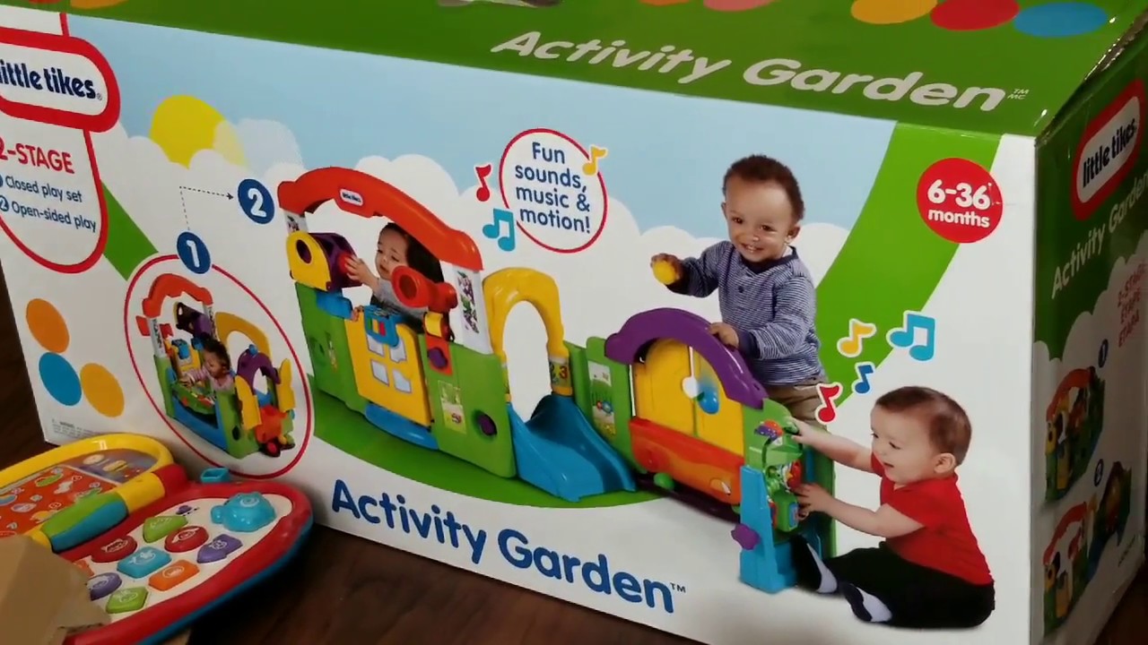 Little tikes Activity Garden build instructions assembly and playtime!