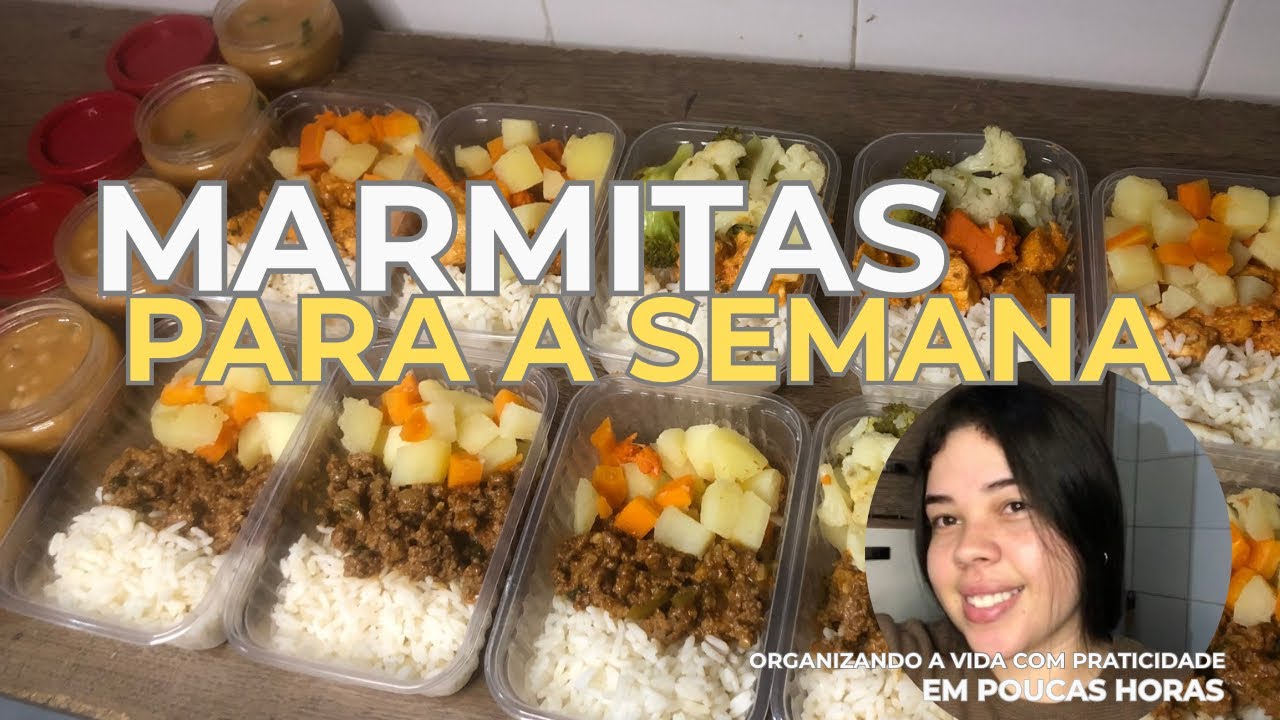 MARMITAS PARA SEMANA | SAUDÁVEL|SEM TEMPO PRA COZINHAR? | Marmitas da semana quem vive na correria. 