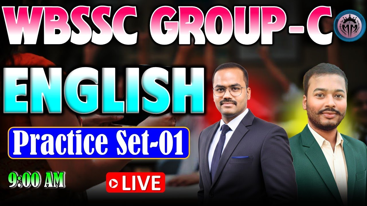 WBSSC Group-C English Practice Set 1 || WBSSC Group-C || By Prantosh Sir 