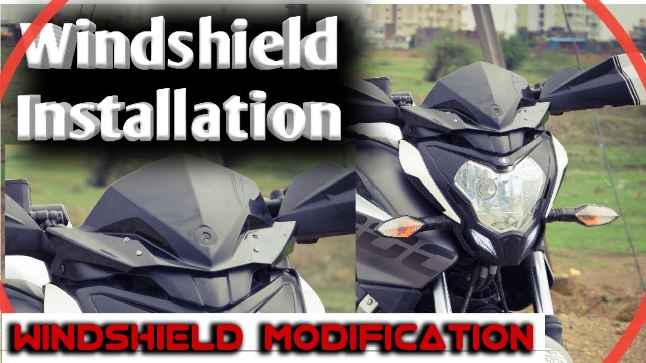 Best windshield installation | Visor for NS200| FZS Visor