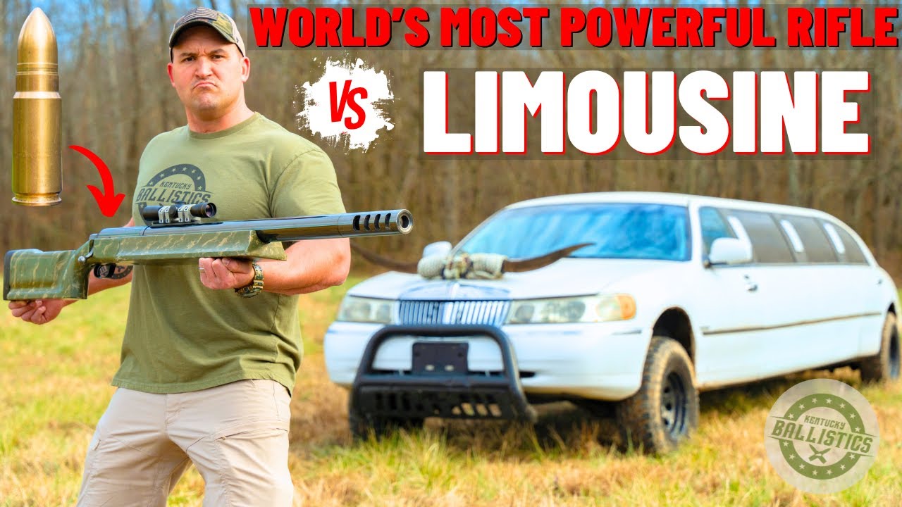 World&rsquo;s Most POWERFUL Rifle vs Limousine (950 JDJ FAT MAC !!!)