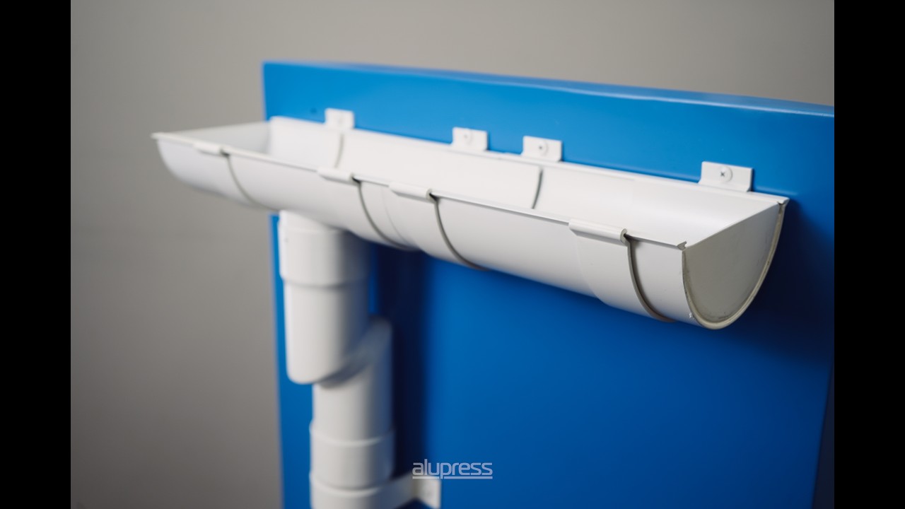Aluminium Half Round Gutters | Alupress Ltd. Ireland