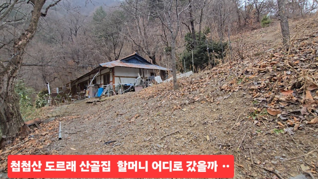  산골 도르래집 할머니 밤엔 무섭고 힘들어 결국 떠나셨나 