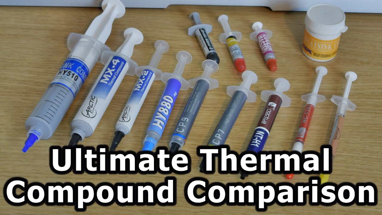 Ultimate Thermal Compound Comparison - MX4, NT-H1, CP9, Arctic Silver etc.