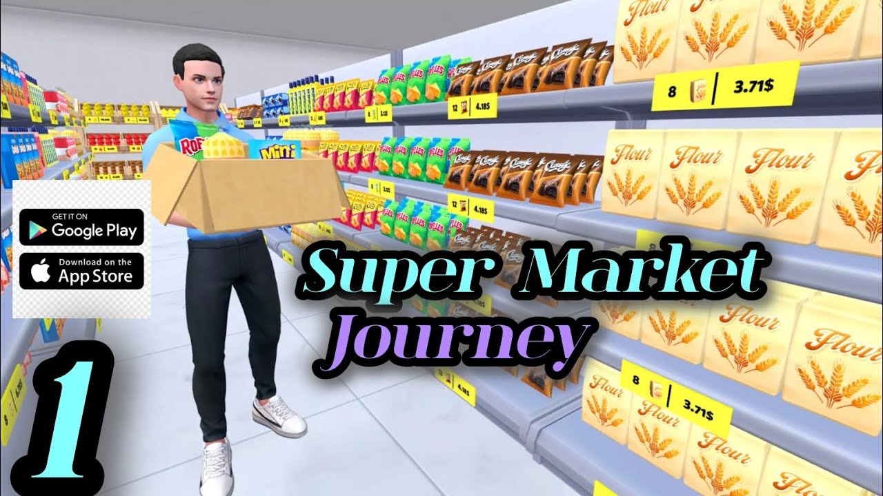 Super Market Journey Game😇 || No Commentary video || Royal Glow Gaming || Part-1|| #supermarket
