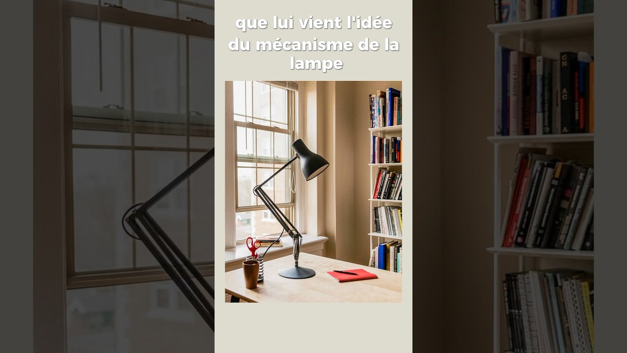 La lampe Anglepoise : un design iconique ! 💡✨ #DesignIconique #Anglepoise #HistoireDuDesign