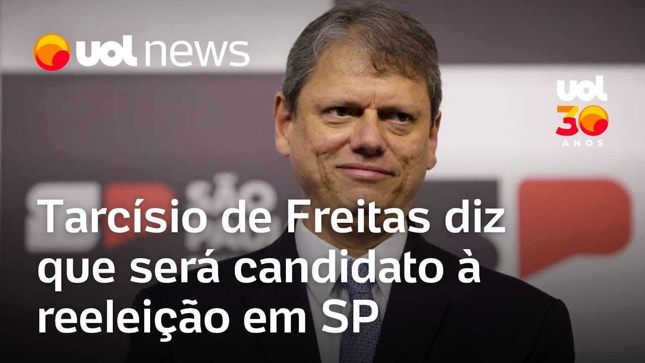 Tarcísio nega candidatura presidencial, confirma reeleição em SP e promete visitar Bolsonaro