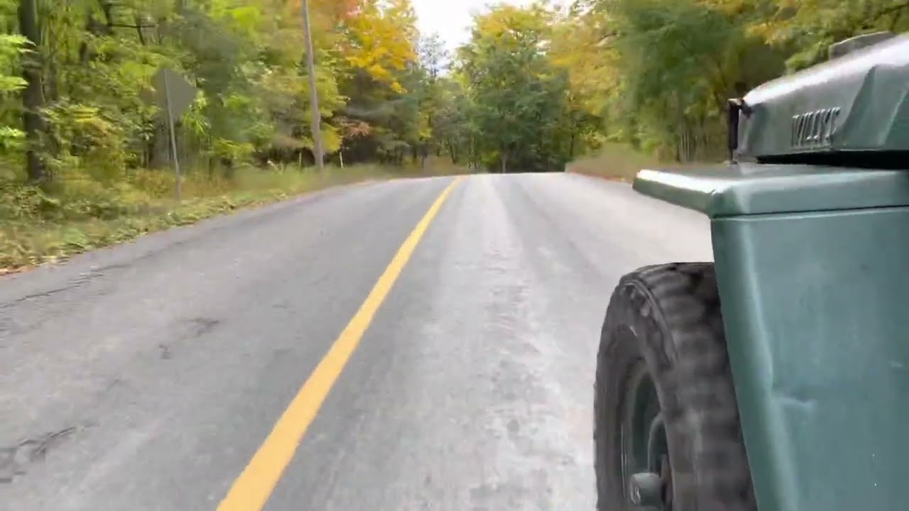 Flatfender CJ3A Willys Jeep Ride