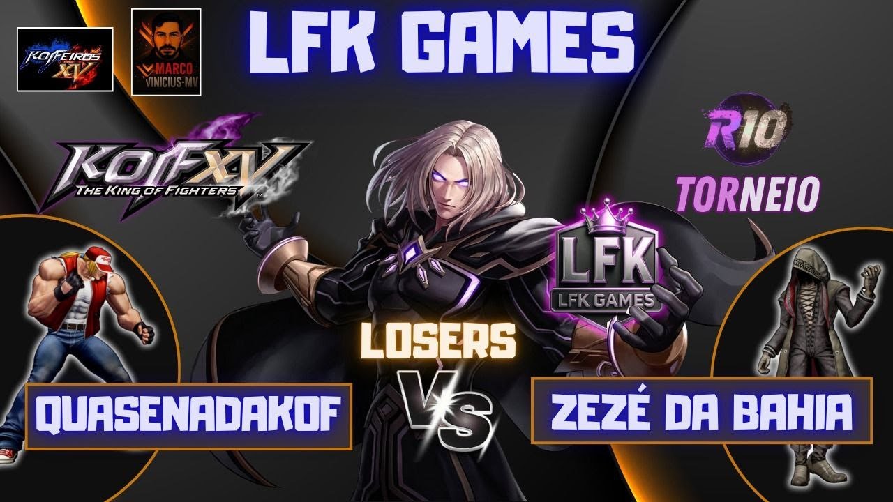 KOF XV -  Torneio R10 - Quase Nada X Zezé da Bahia +Salinha FT1 quase infinita