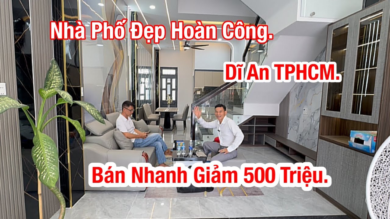 Bán Nhanh Nhà Phố Đẹp Dĩ An TPHCM. Giảm 500 Triệu. KDC Đồng Bộ Cao Cấp. Xung Quanh Đầy Đủ Tiện Ích.