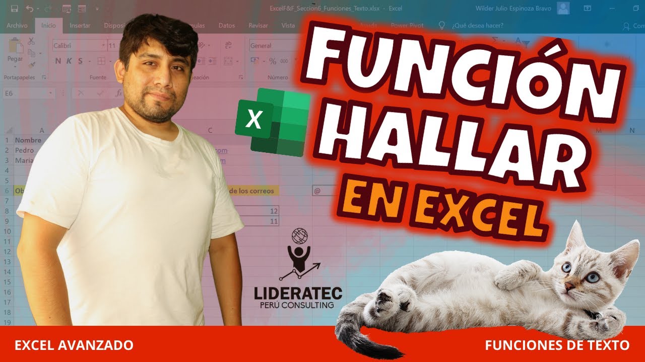 Funci&oacute;n HALLAR en Excel