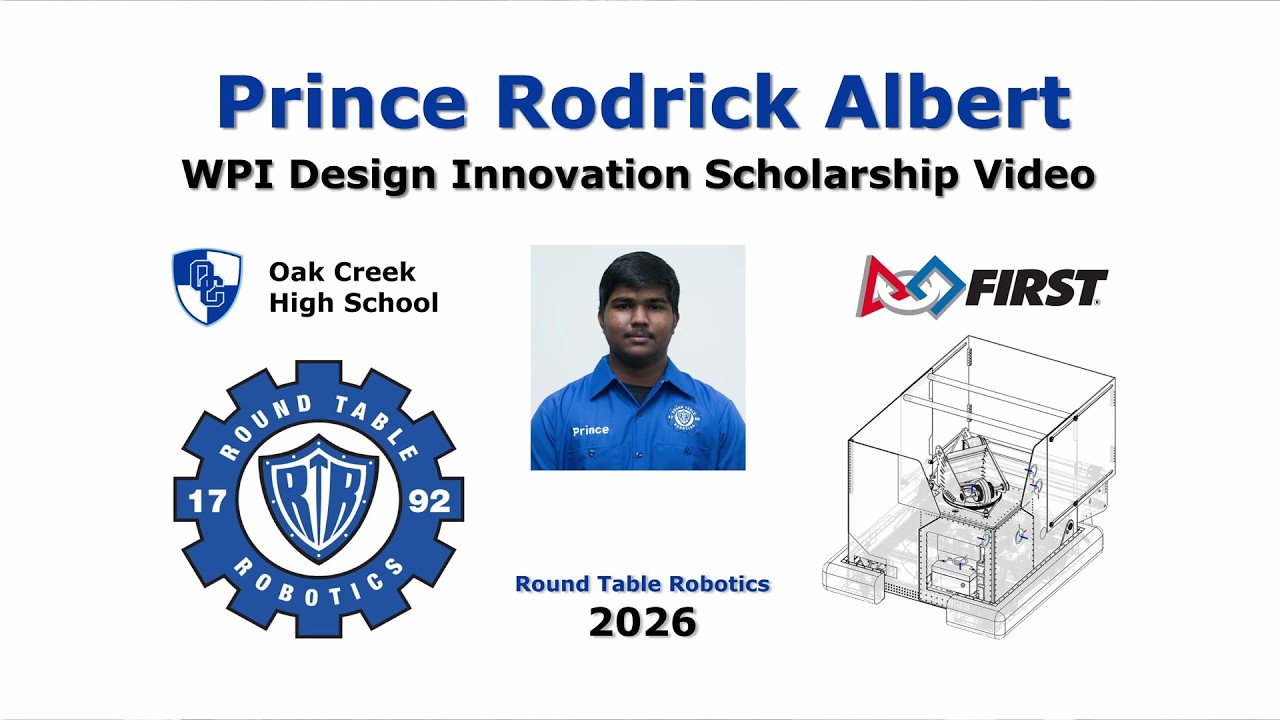 Prince Rodrick Albert - WPI Design Innovation Scholarship 2026