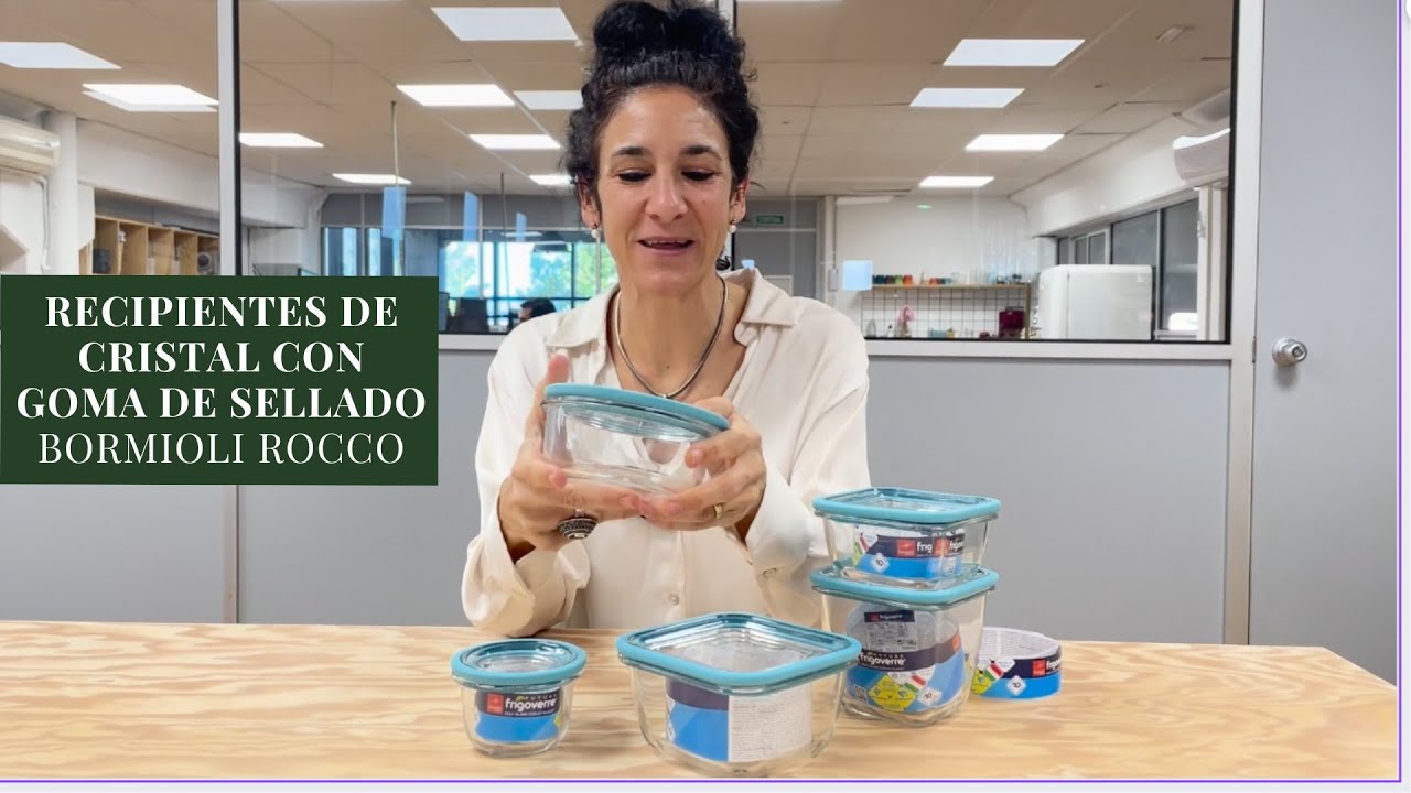 ¡Descubre los recipientes de cristal con goma de sellado de Bormioli Rocco!