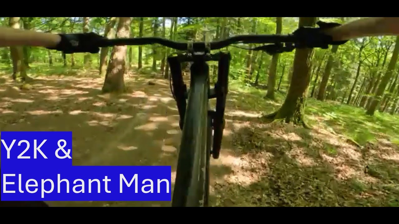 Went to ride Elephant Man & Y2K at the Forest of Dean, & found a British Army enduro race.