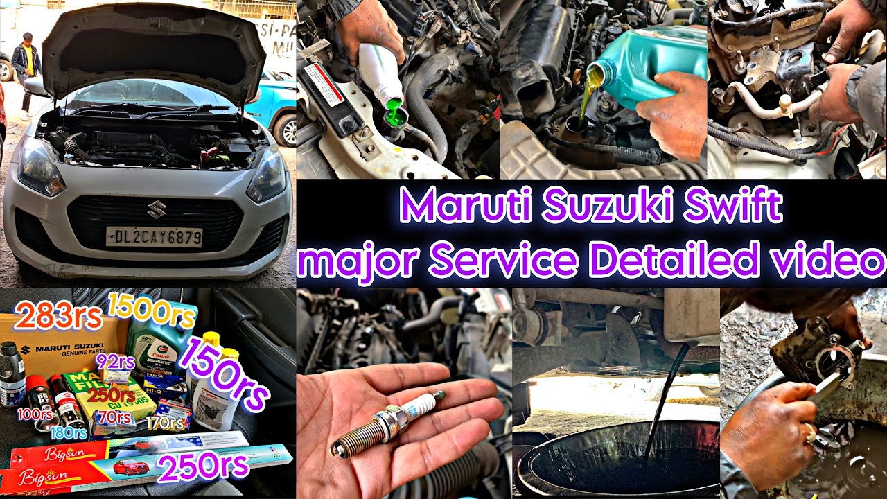 swift service cost | car major service | swift service details| Full Parts, Prices & Genuine Market