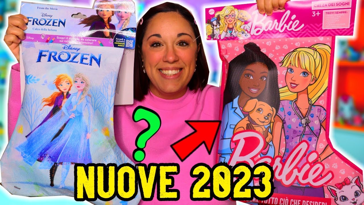 Apro CALZE BEFANA NUOVE 2023! FROZEN e BARBIE!