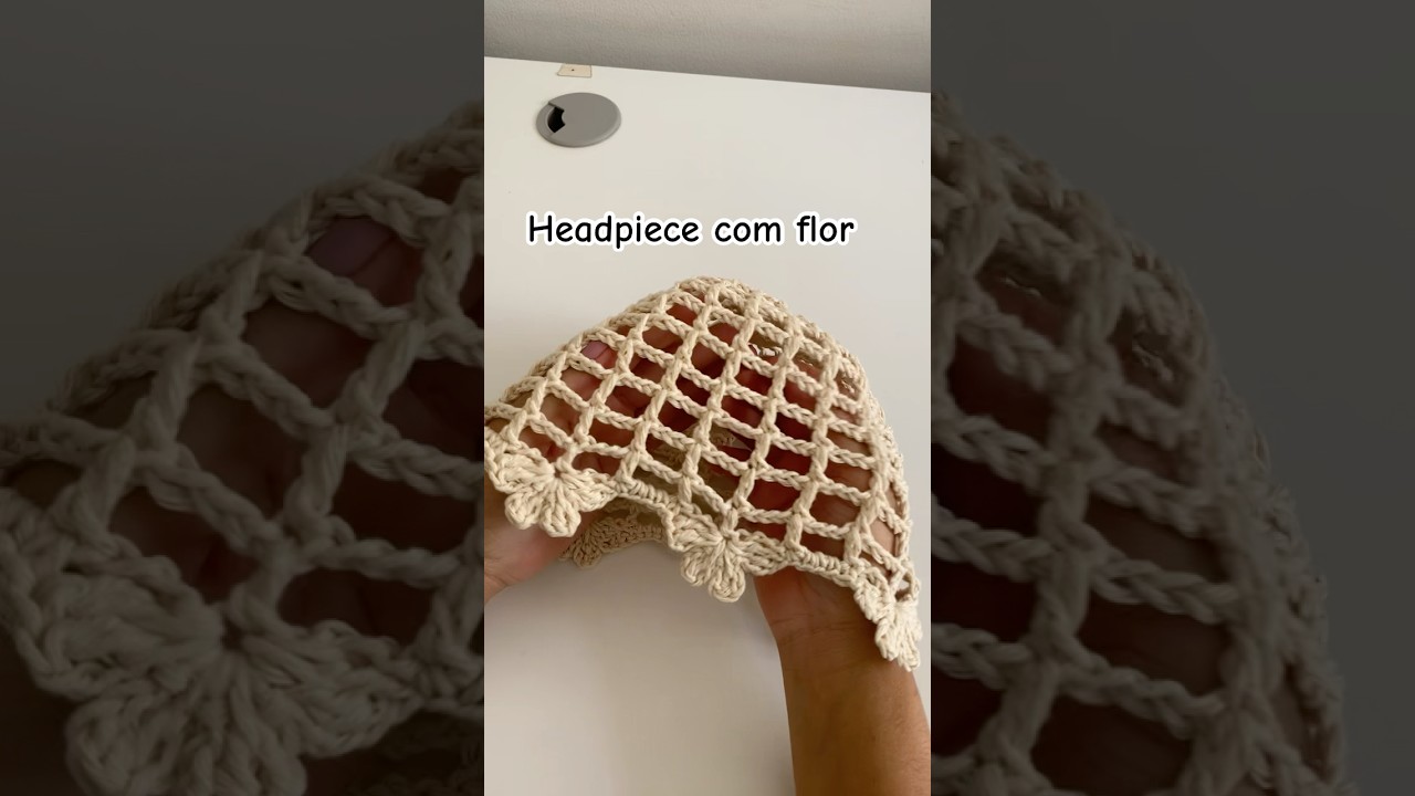 Headpiece de croch&ecirc; #crochet #croche #diycroche #diy #headpiece