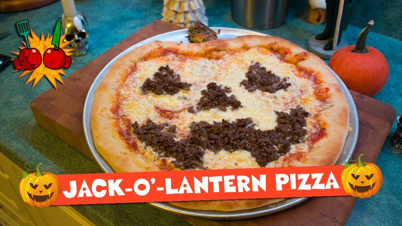 PUMPKIN-SHAPED PIZZA RECIPE | Jack-O'-Lantern Pizza Recipe | Happy Halloween!! 🎃