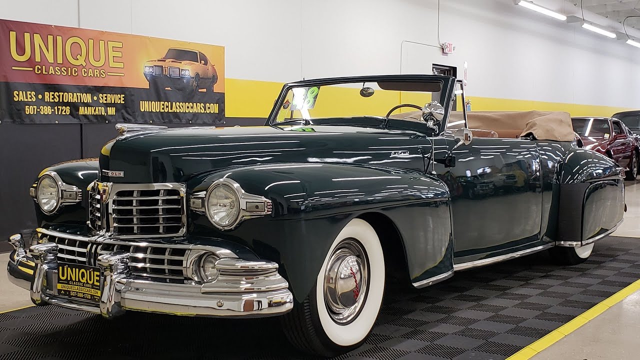 Lincoln Continental Convertible V12 1948 года | Продаётся за 54 900 долларов