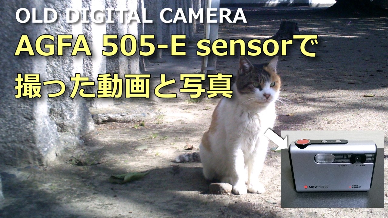 オールドデジカメ AGFA sensor 505-E で撮った動画と写真