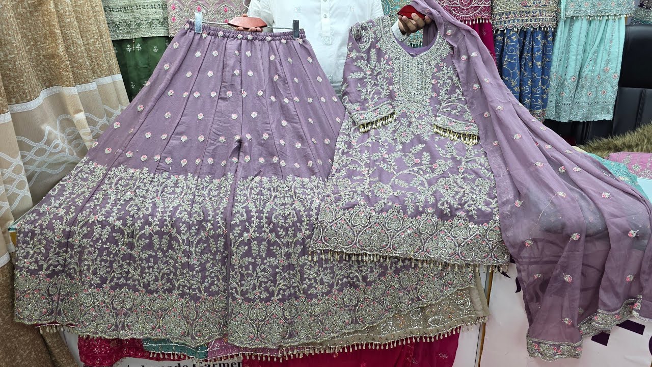 Пакистанский костюм Lehenga Plazo Kameez на Ид 2026 | Новейшее пакистанское платье Anarkoli Plaza...