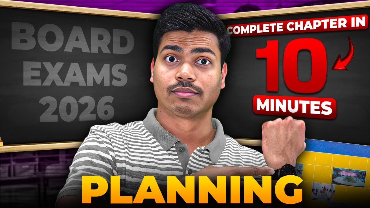 Planning | Fast Track Revision with  NCERT Key words | Class 12 Business studies Board exam 2026