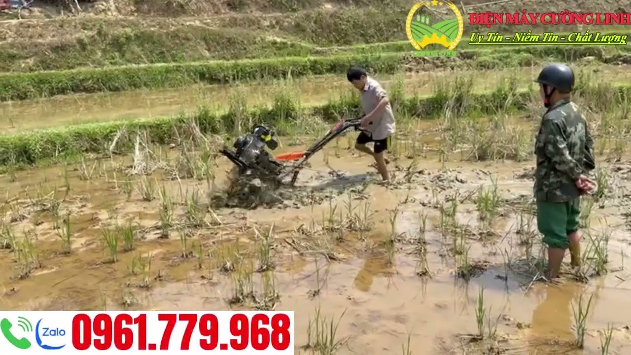 Làm Ruộng Cùng Máy Xới Đất KaMa 178 Có Đề Nổ
