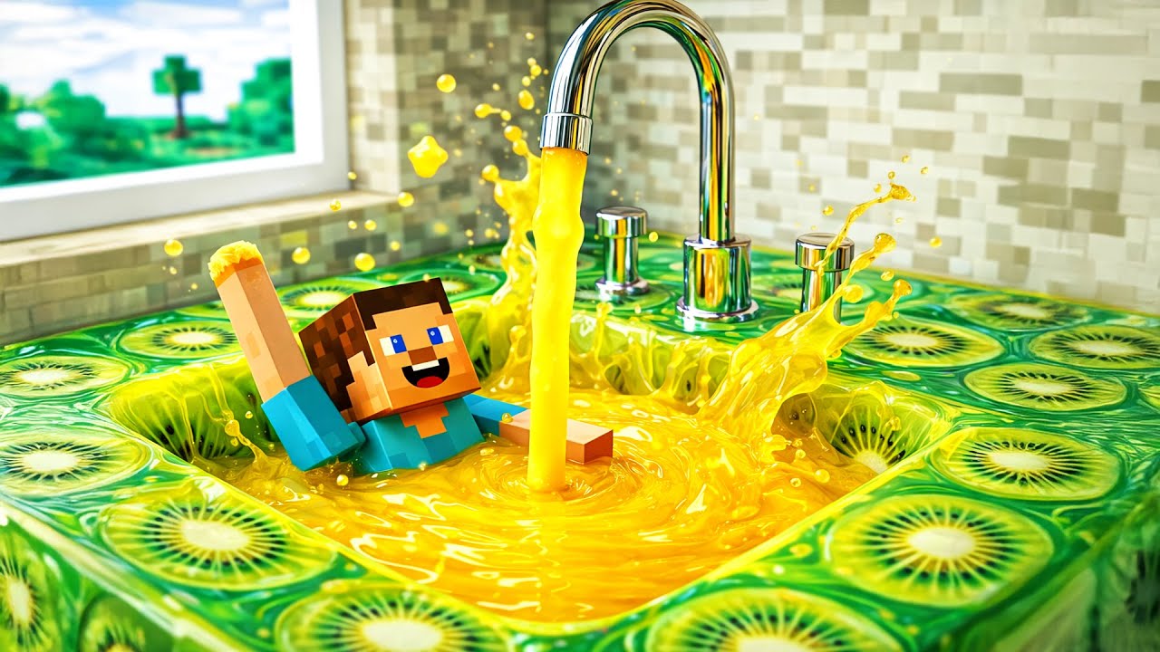 Minecraft Sink and Bathroom Simulator 🚿🟩  Ultra Satisfying ASMR