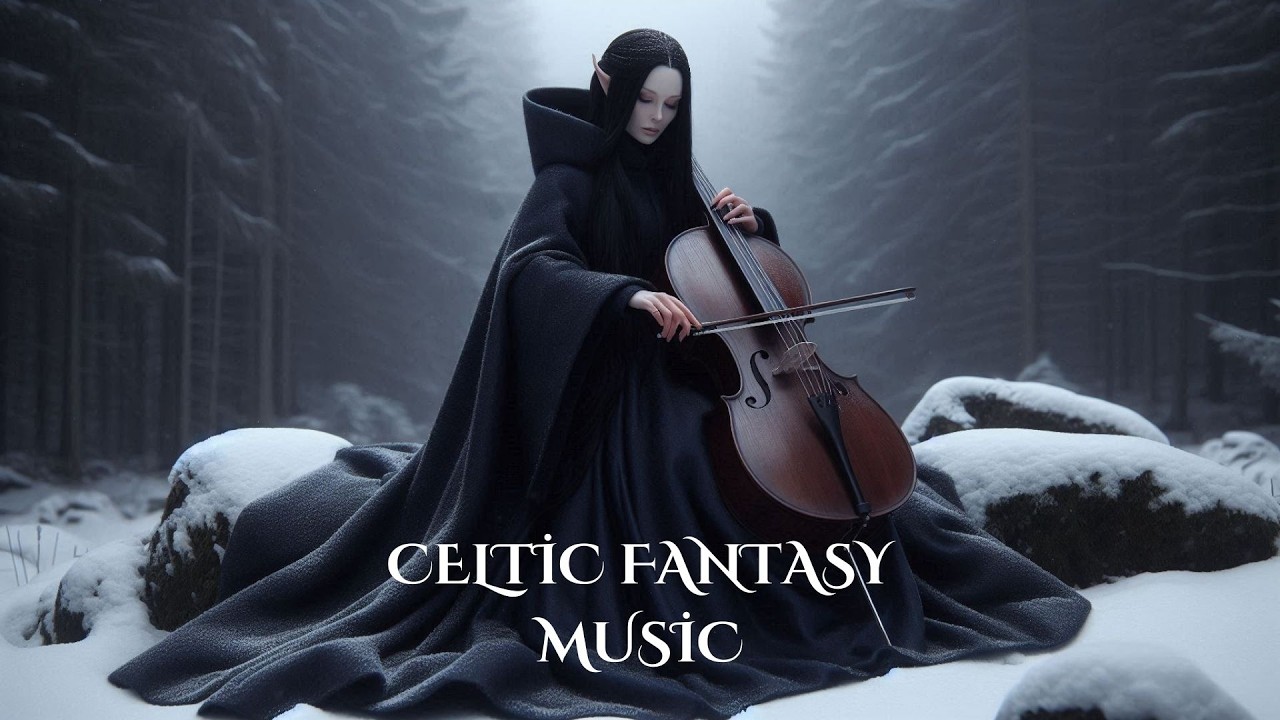 Winter Crown’s Tears | Dark Elven Fantasy Music | Melancholic Cello for Deep Study & Focus ✨
